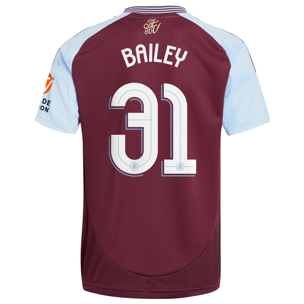 aston villa adidas home shirt 2024-25 with bailey 31 cup printing Collection | Official Aston Villa FC Gear Online