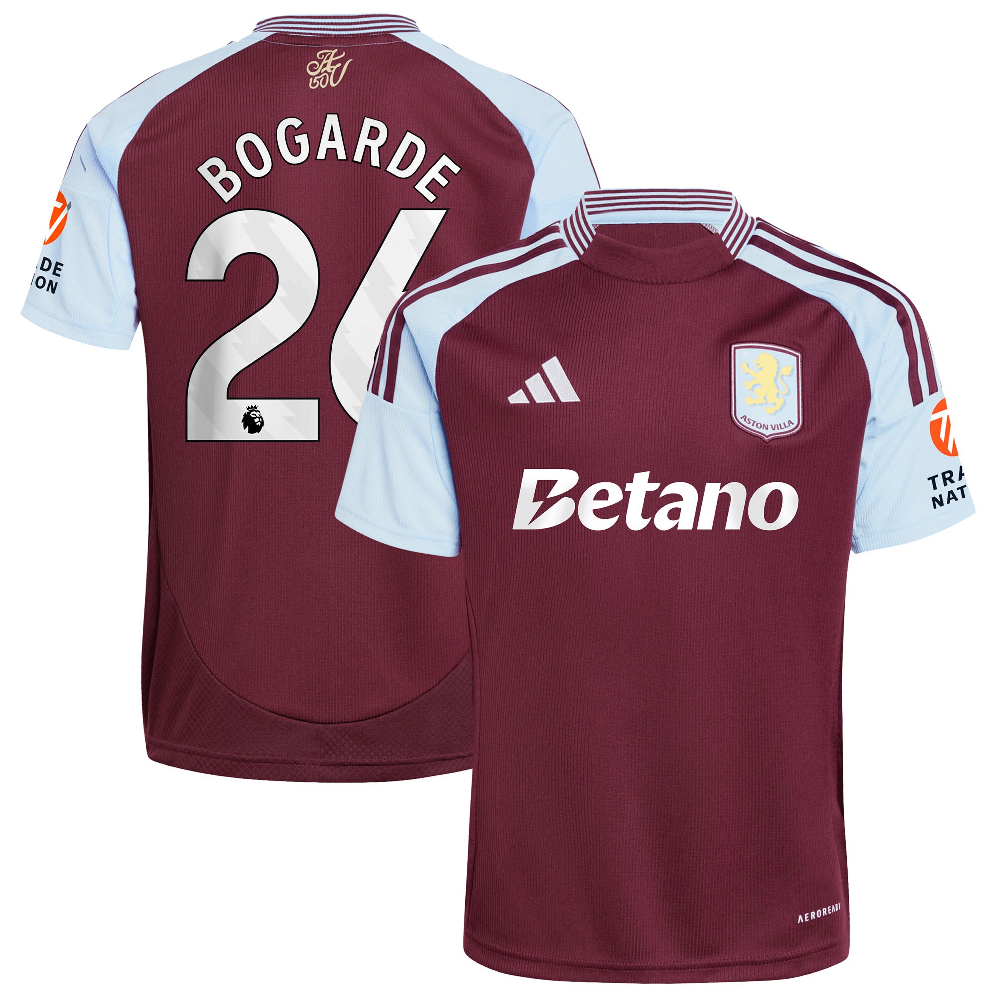 aston villa adidas home shirt 2024-25 with bogarde 26 printing Collection | Official Aston Villa FC Gear Online