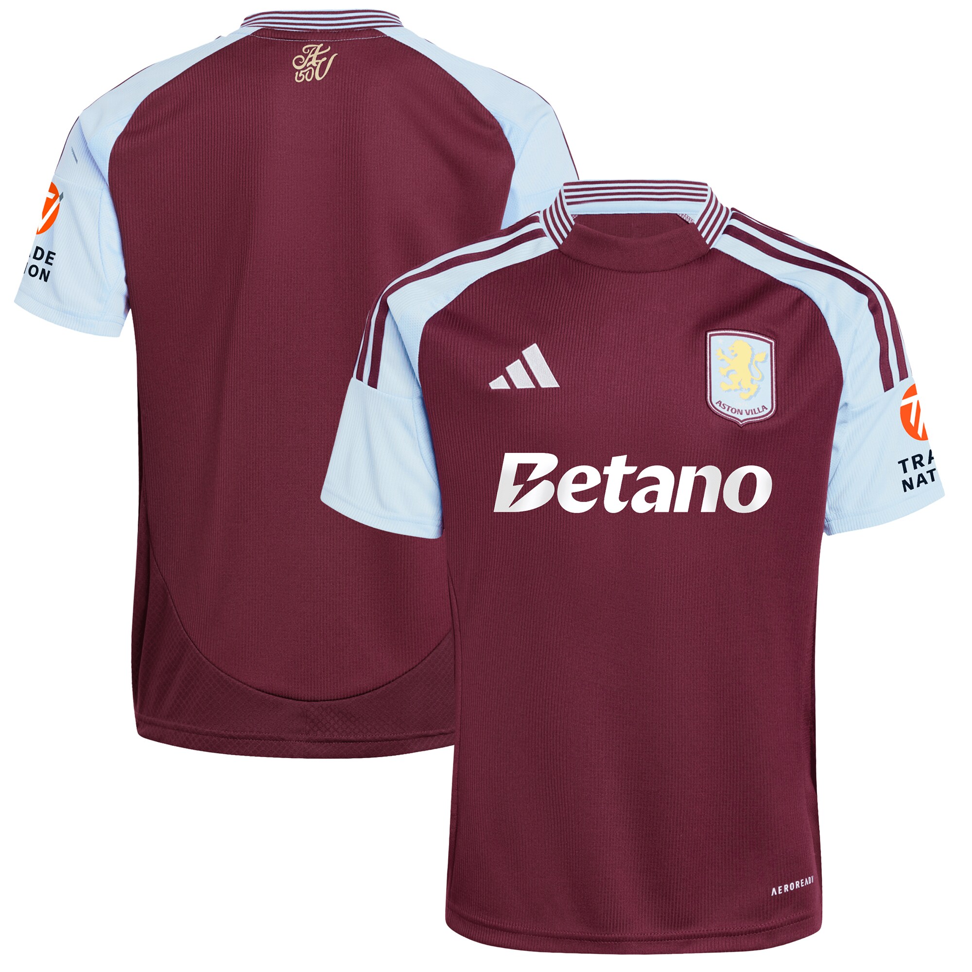 aston villa adidas home shirt 2024-25 with custom printing Collection | Official Aston Villa FC Gear Online