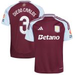 aston villa adidas home shirt 2024-25 with diego carlos 3 cup printing Collection | Official Aston Villa FC Gear Online