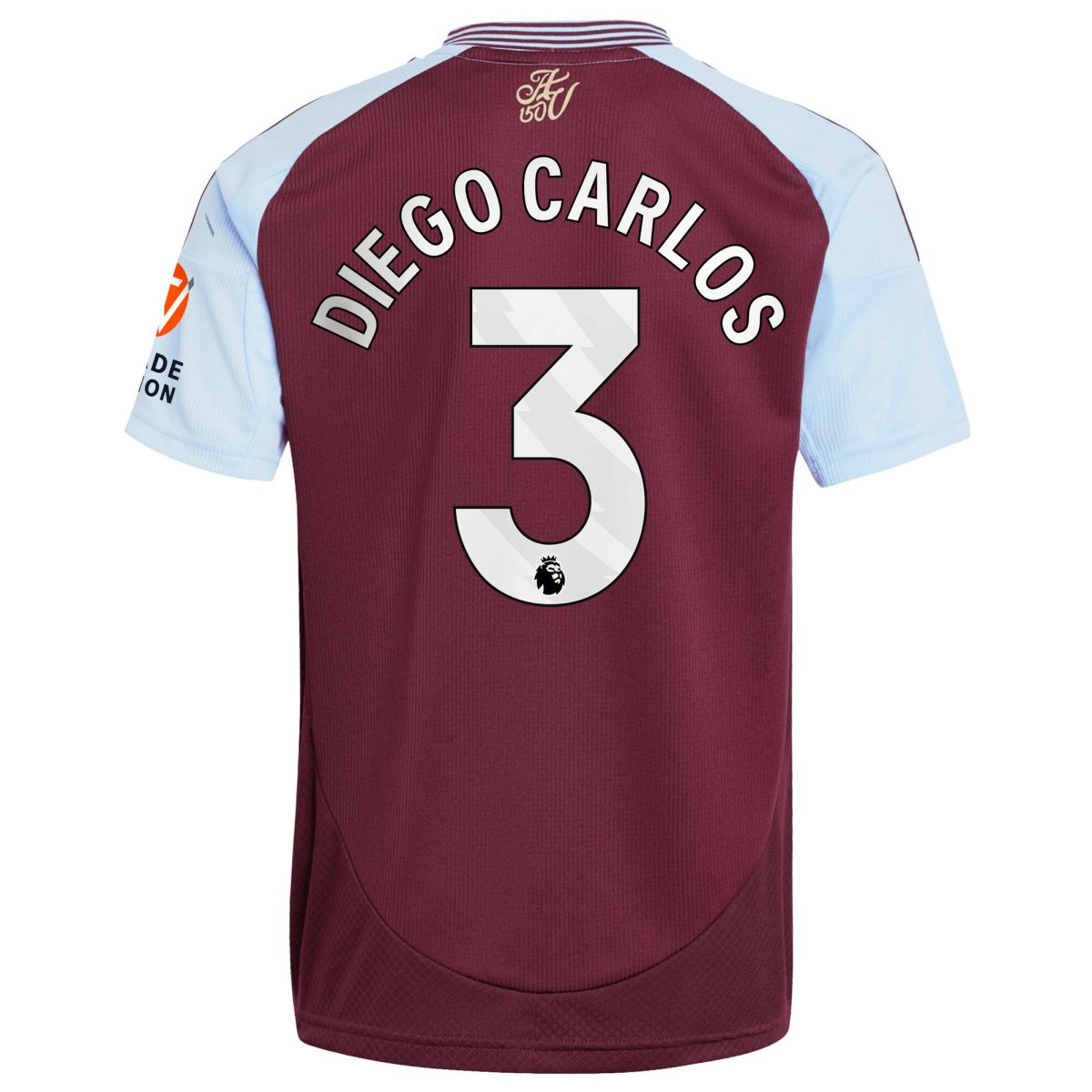 aston villa adidas home shirt 2024-25 with diego carlos 3 printing Collection | Official Aston Villa FC Gear Online