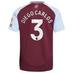 aston villa adidas home shirt 2024-25 with diego carlos 3 printing Collection | Official Aston Villa FC Gear Online