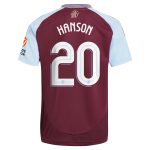 aston villa adidas home shirt 2024-25 with hanson 20 cup printing Collection | Official Aston Villa FC Gear Online