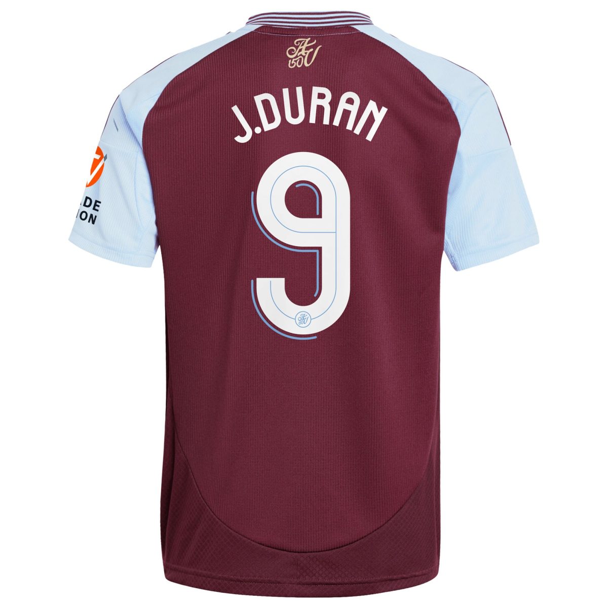 aston villa adidas home shirt 2024-25 with j.duran 9 cup printing Collection | Official Aston Villa FC Gear Online