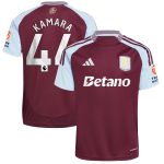 aston villa adidas home shirt 2024-25 with kamara 44 printing Collection | Official Aston Villa FC Gear Online