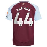 aston villa adidas home shirt 2024-25 with kamara 44 printing Collection | Official Aston Villa FC Gear Online