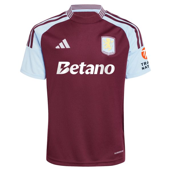 aston villa adidas home shirt 2024-25 with kearns 7 cup printing Collection | Official Aston Villa FC Gear Online