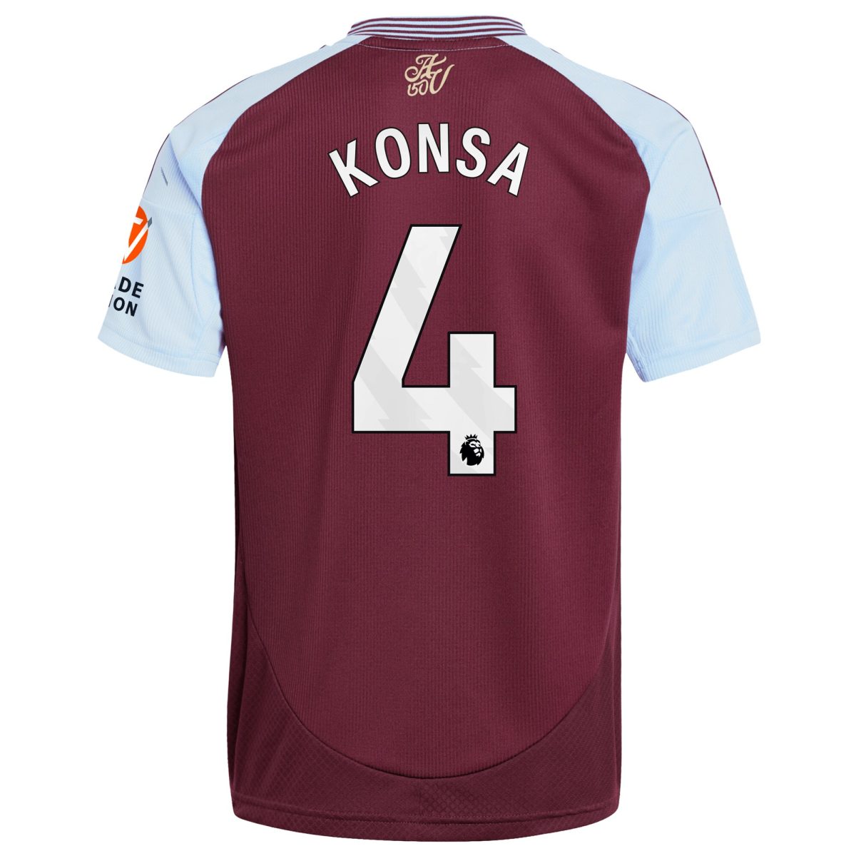aston villa adidas home shirt 2024-25 with konsa 4 printing Collection | Official Aston Villa FC Gear Online