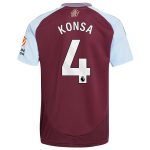 aston villa adidas home shirt 2024-25 with konsa 4 printing Collection | Official Aston Villa FC Gear Online