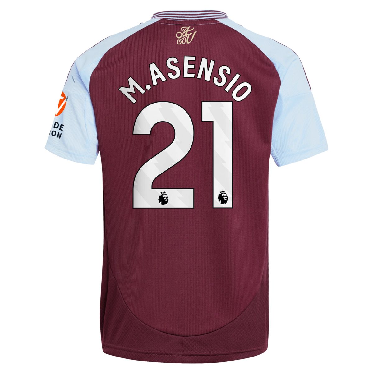 aston villa adidas home shirt 2024-25 with m.asensio 21 printing Collection | Official Aston Villa FC Gear Online
