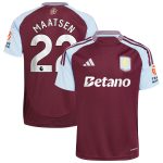 aston villa adidas home shirt 2024-25 with maatsen 22 printing Collection | Official Aston Villa FC Gear Online