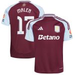 aston villa adidas home shirt 2024-25 with malen 17 cup printing Collection | Official Aston Villa FC Gear Online
