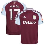 aston villa adidas home shirt 2024-25 with malen 17 printing Collection | Official Aston Villa FC Gear Online