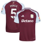 aston villa adidas home shirt 2024-25 with mings 5 printing Collection | Official Aston Villa FC Gear Online