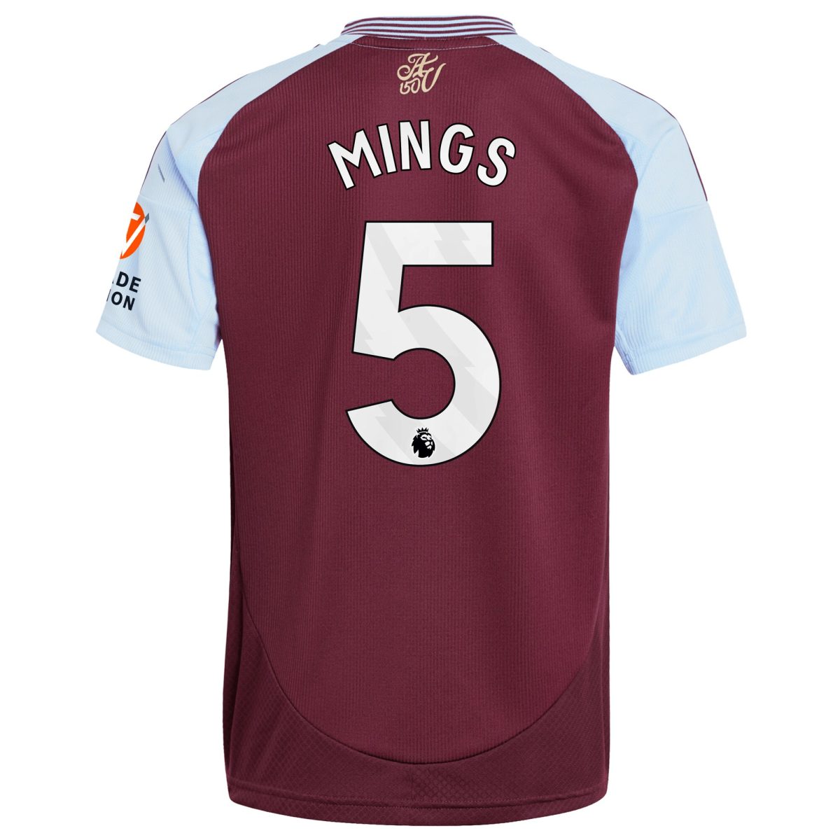 aston villa adidas home shirt 2024-25 with mings 5 printing Collection | Official Aston Villa FC Gear Online
