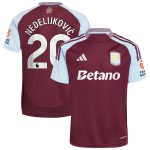 aston villa adidas home shirt 2024-25 with nedeljković 20 printing Collection | Official Aston Villa FC Gear Online