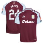 aston villa adidas home shirt 2024-25 with onana 24 cup printing Collection | Official Aston Villa FC Gear Online