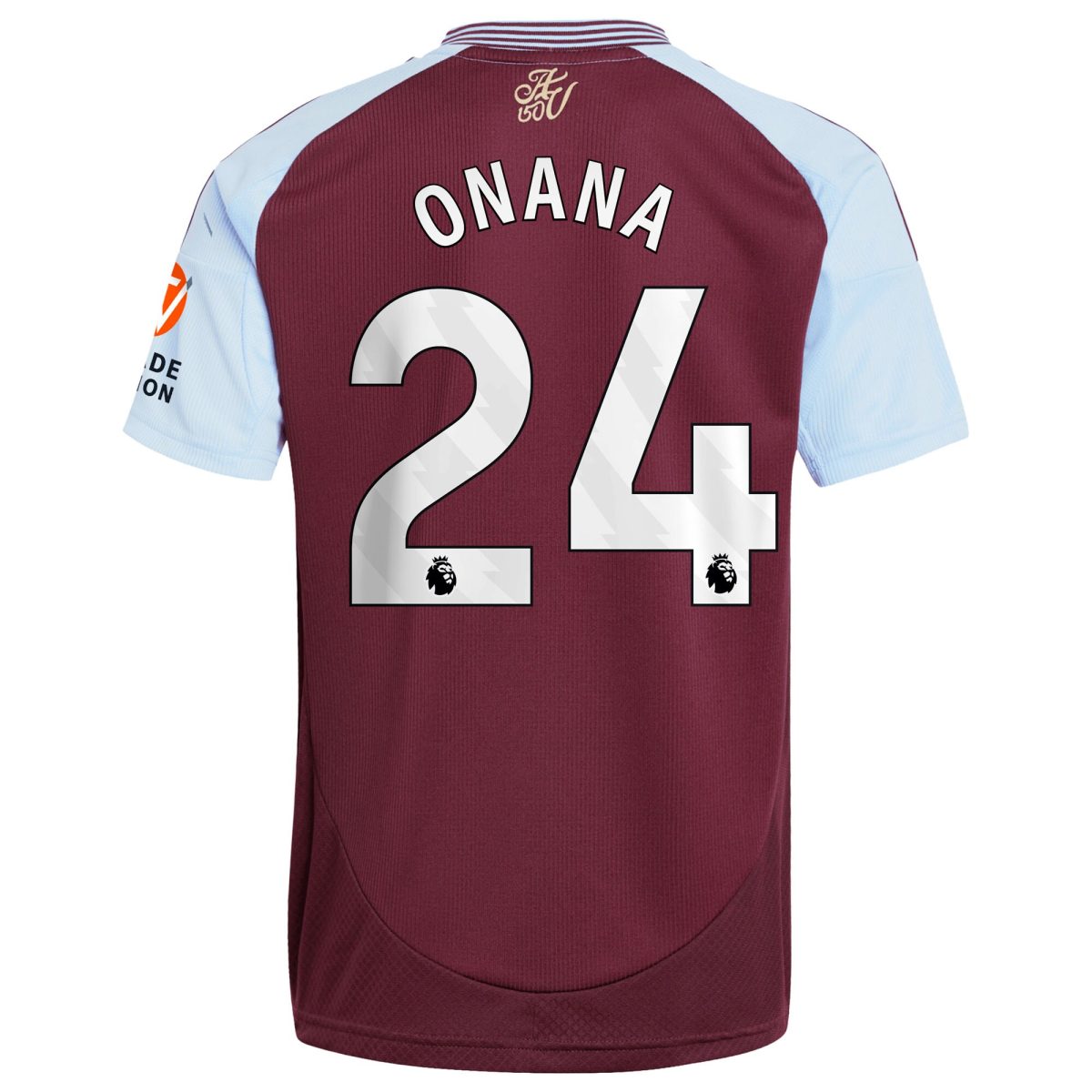 aston villa adidas home shirt 2024-25 with onana 24 printing Collection | Official Aston Villa FC Gear Online