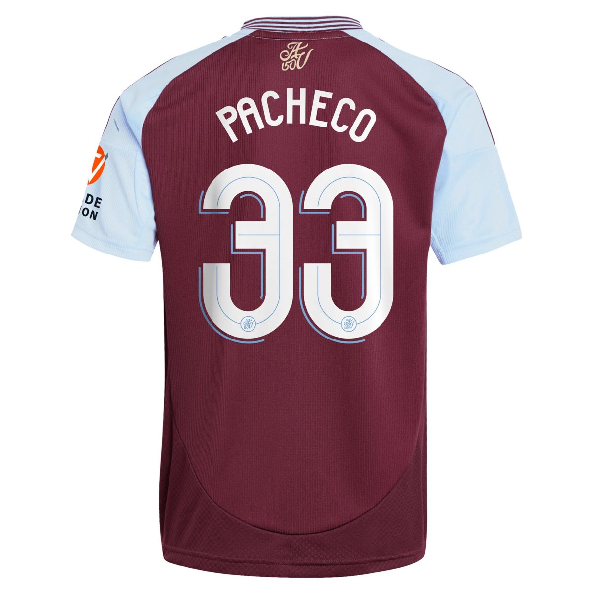 aston villa adidas home shirt 2024-25 with pacheco 33 cup printing Collection | Official Aston Villa FC Gear Online