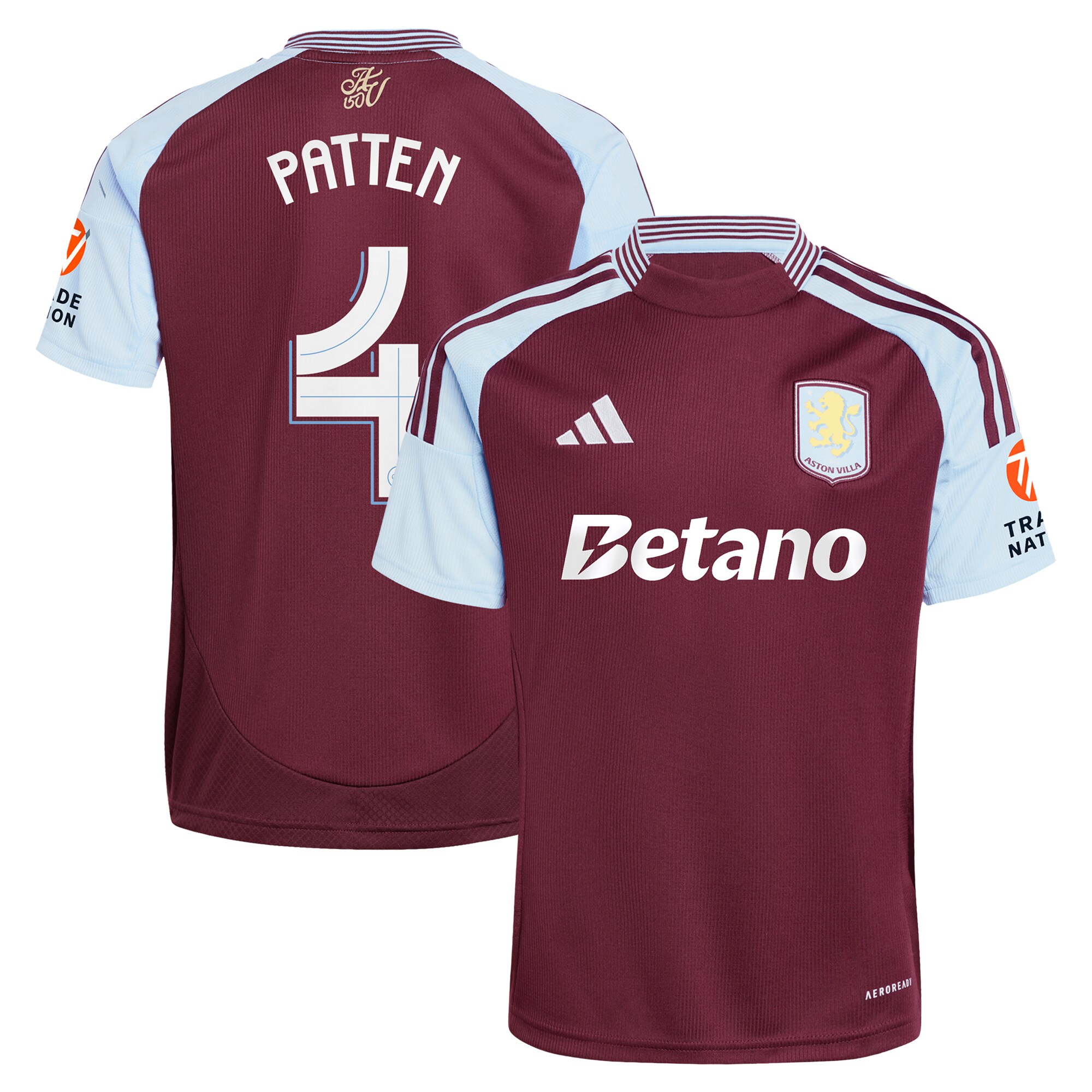 aston villa adidas home shirt 2024-25 with patten 4 cup printing Collection | Official Aston Villa FC Gear Online