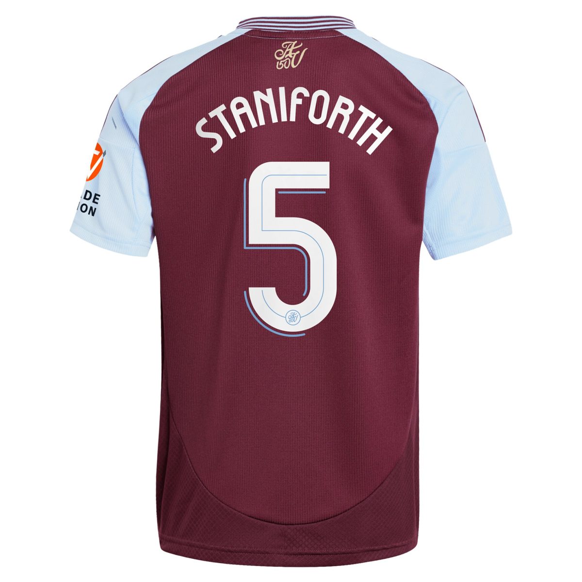 aston villa adidas home shirt 2024-25 with staniforth 5 cup printing Collection | Official Aston Villa FC Gear Online