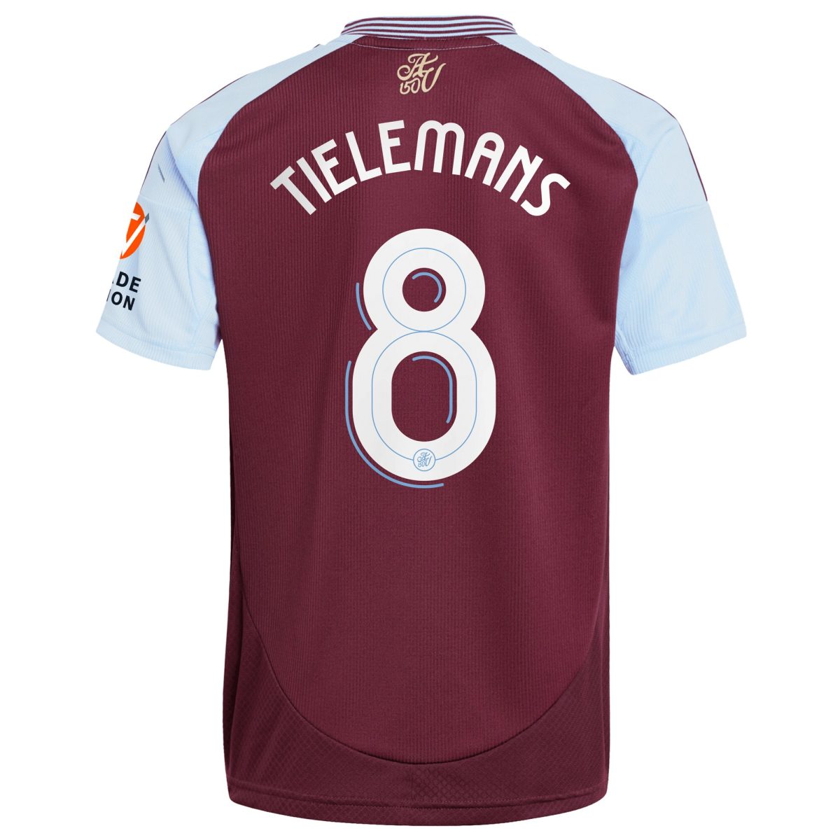 aston villa adidas home shirt 2024-25 with tielemans 8 cup printing Collection | Official Aston Villa FC Gear Online