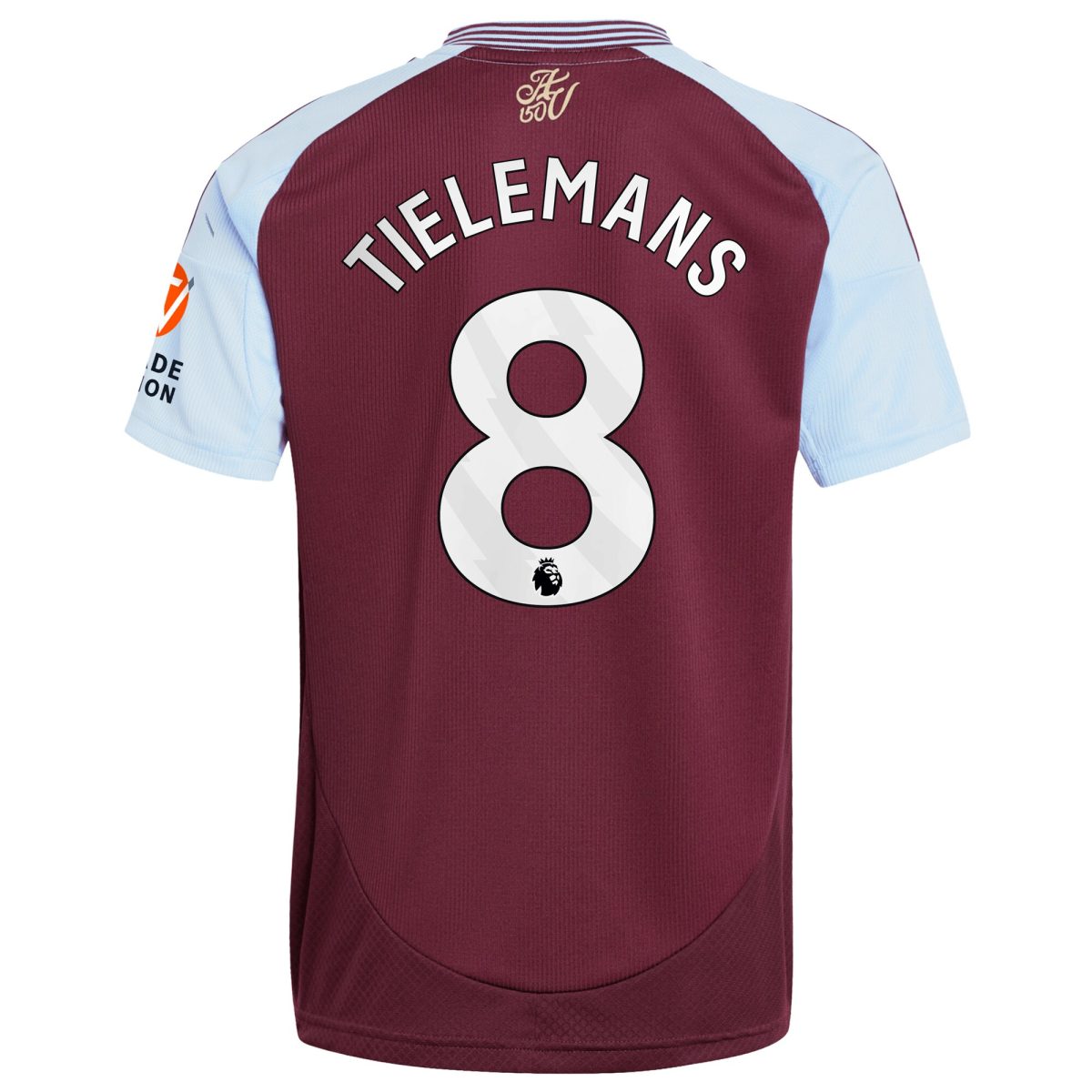 aston villa adidas home shirt 2024-25 with tielemans 8 printing Collection | Official Aston Villa FC Gear Online