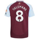 aston villa adidas home shirt 2024-25 with tielemans 8 printing Collection | Official Aston Villa FC Gear Online