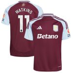 aston villa adidas home shirt 2024-25 with watkins 11 printing Collection | Official Aston Villa FC Gear Online