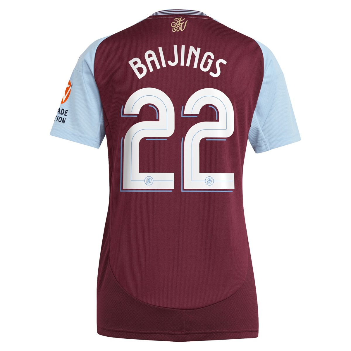 aston villa adidas home shirt 2024-25 – womens with baijings 22 cup printing Collection | Official Aston Villa FC Gear Online