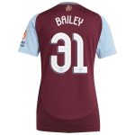 aston villa adidas home shirt 2024-25 – womens with bailey 31 cup printing Collection | Official Aston Villa FC Gear Online