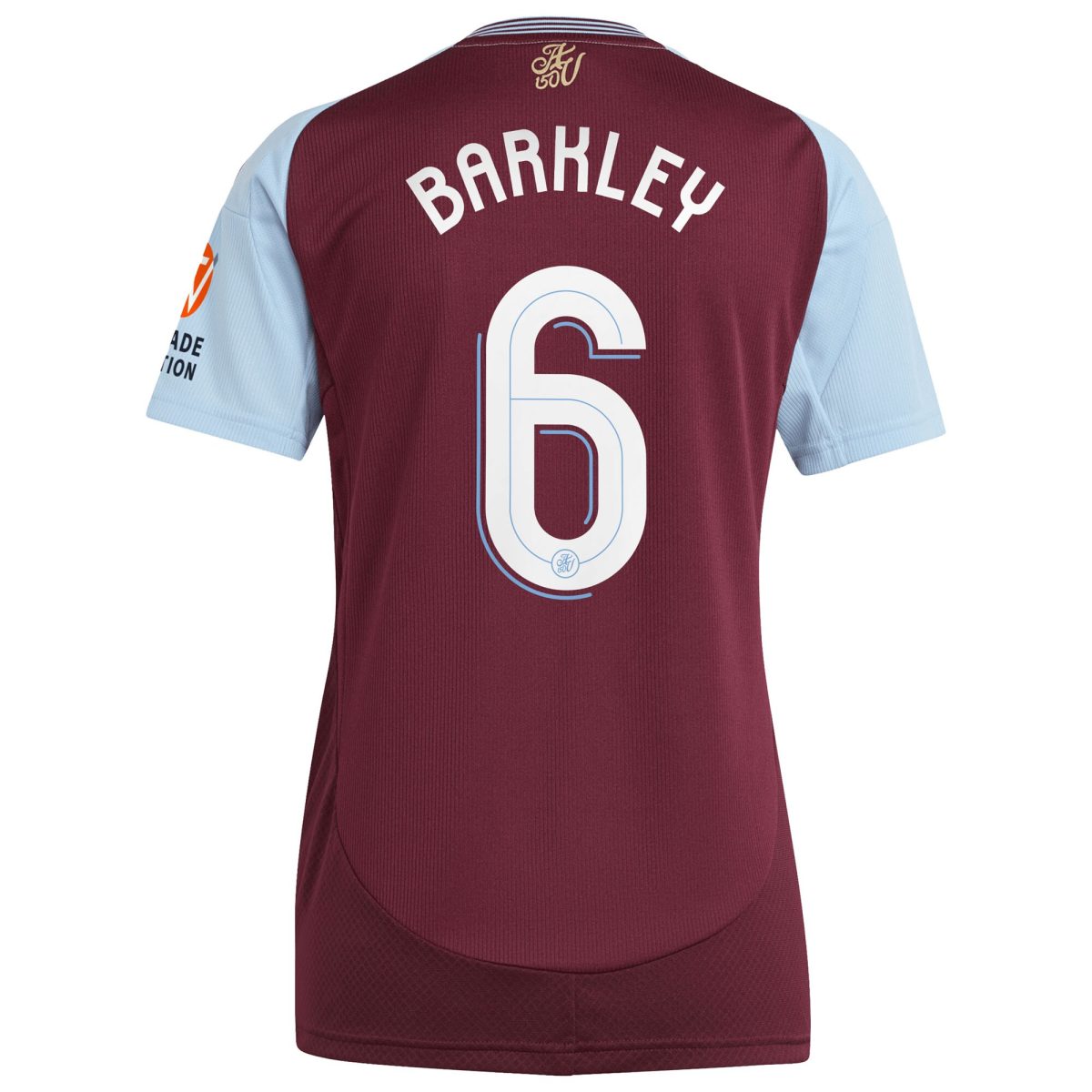 aston villa adidas home shirt 2024-25 – womens with barkley 6 cup printing Collection | Official Aston Villa FC Gear Online