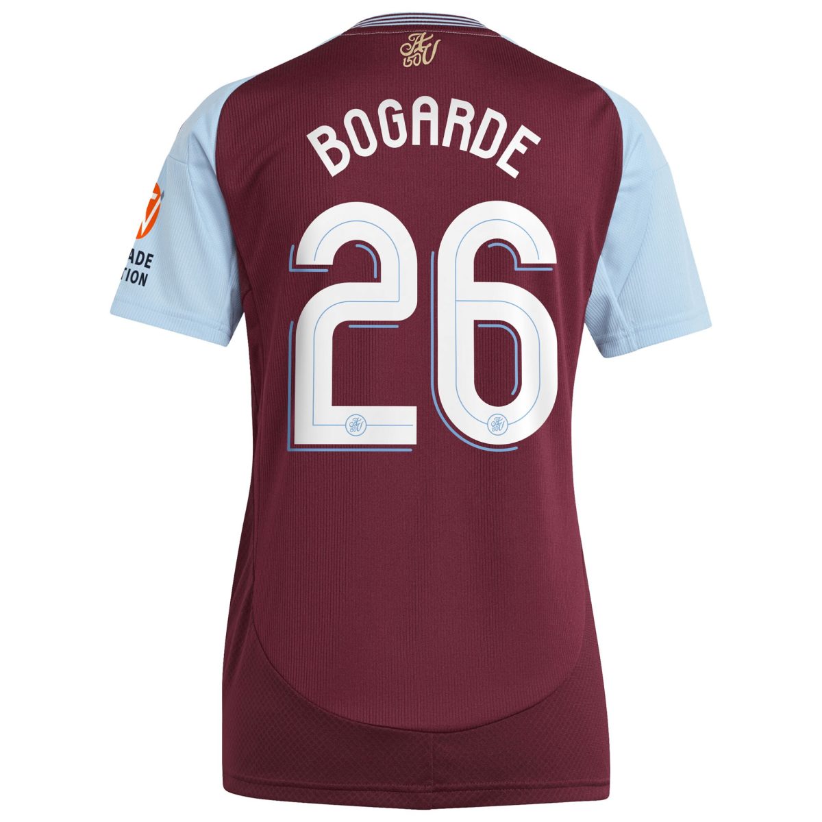 aston villa adidas home shirt 2024-25 – womens with bogarde 26 cup printing Collection | Official Aston Villa FC Gear Online