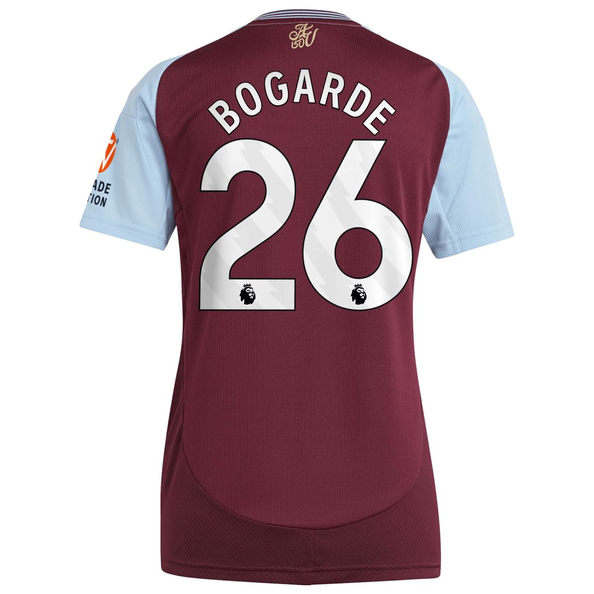 aston villa adidas home shirt 2024-25 – womens with bogarde 26 printing Collection | Official Aston Villa FC Gear Online