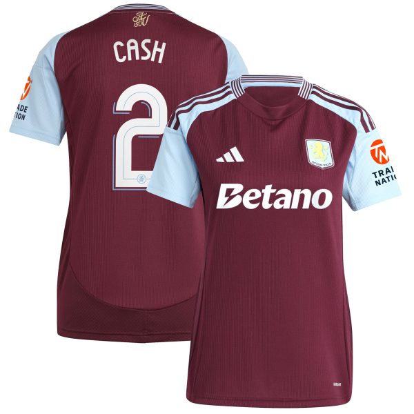 aston villa adidas home shirt 2024-25 – womens with cash 2 cup printing Collection | Official Aston Villa FC Gear Online