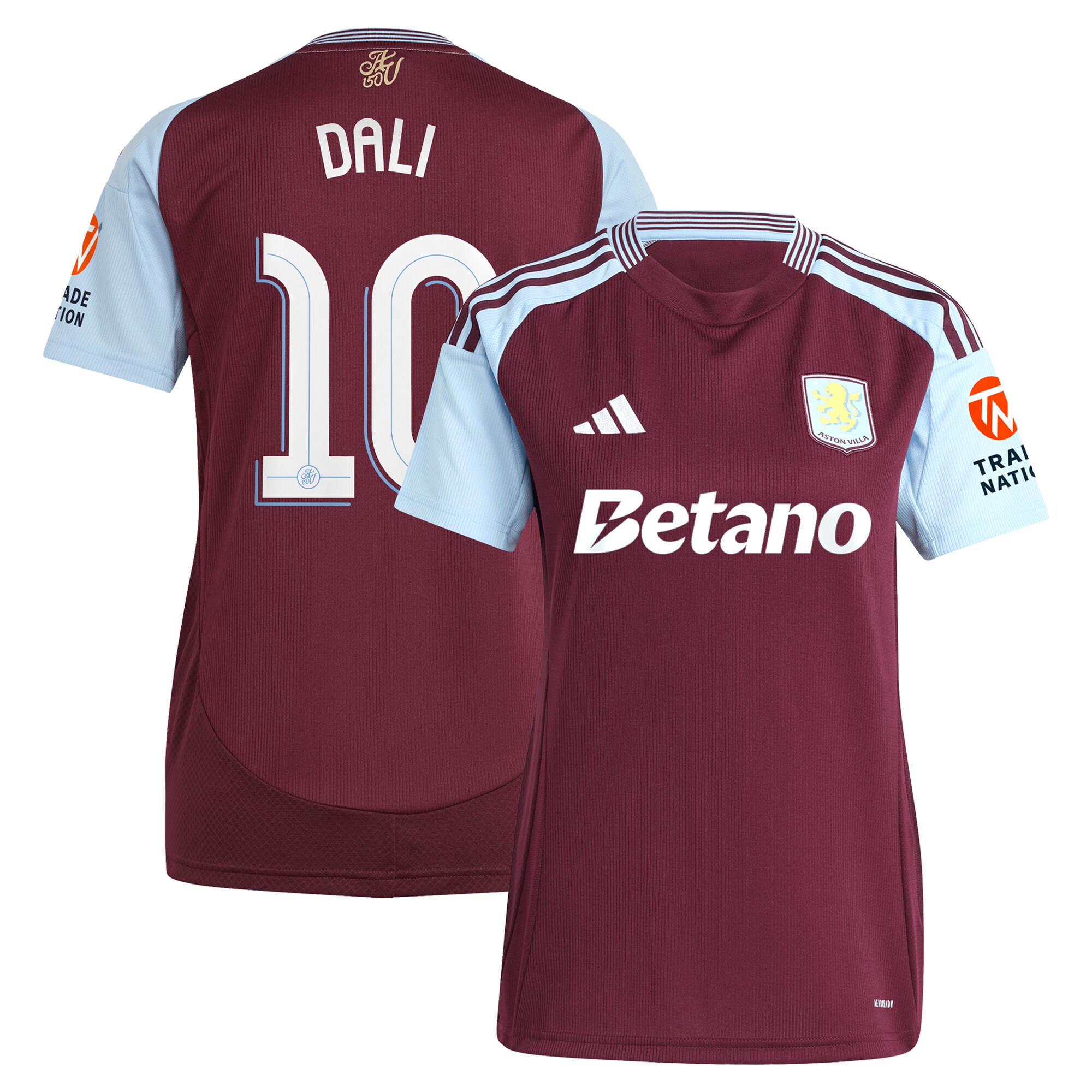 aston villa adidas home shirt 2024-25 – womens with dali 10 cup printing Collection | Official Aston Villa FC Gear Online