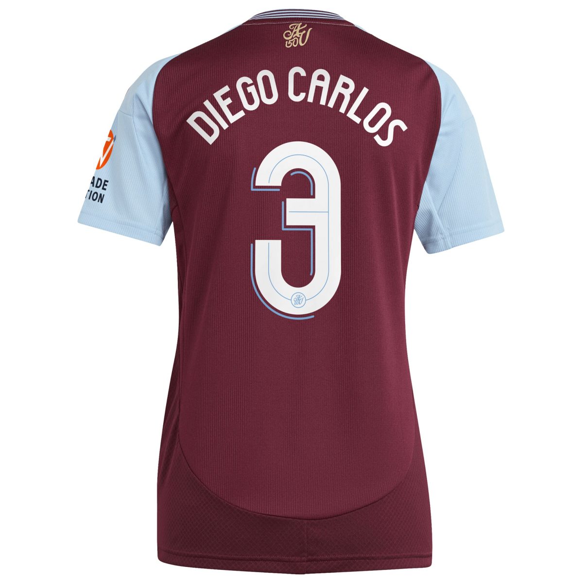 aston villa adidas home shirt 2024-25 – womens with diego carlos 3 cup printing Collection | Official Aston Villa FC Gear Online