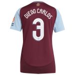 aston villa adidas home shirt 2024-25 – womens with diego carlos 3 cup printing Collection | Official Aston Villa FC Gear Online