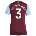 aston villa adidas home shirt 2024-25 – womens with diego carlos 3 printing Collection | Official Aston Villa FC Gear Online