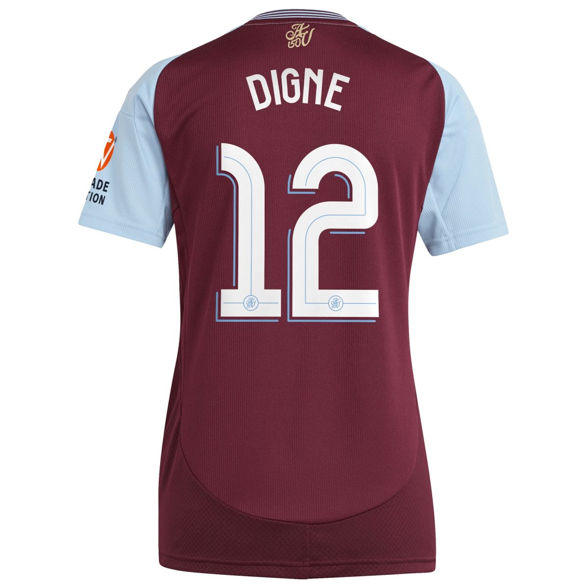 aston villa adidas home shirt 2024-25 – womens with digne 12 cup printing Collection | Official Aston Villa FC Gear Online