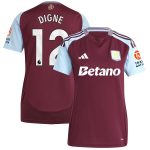 aston villa adidas home shirt 2024-25 – womens with digne 12 printing Collection | Official Aston Villa FC Gear Online