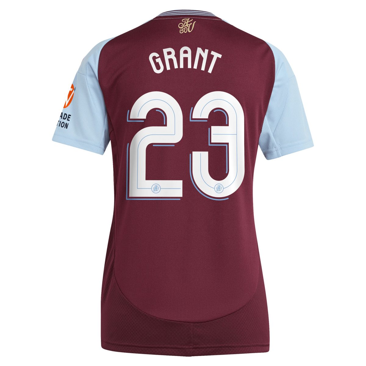 aston villa adidas home shirt 2024-25 – womens with grant 23 cup printing Collection | Official Aston Villa FC Gear Online