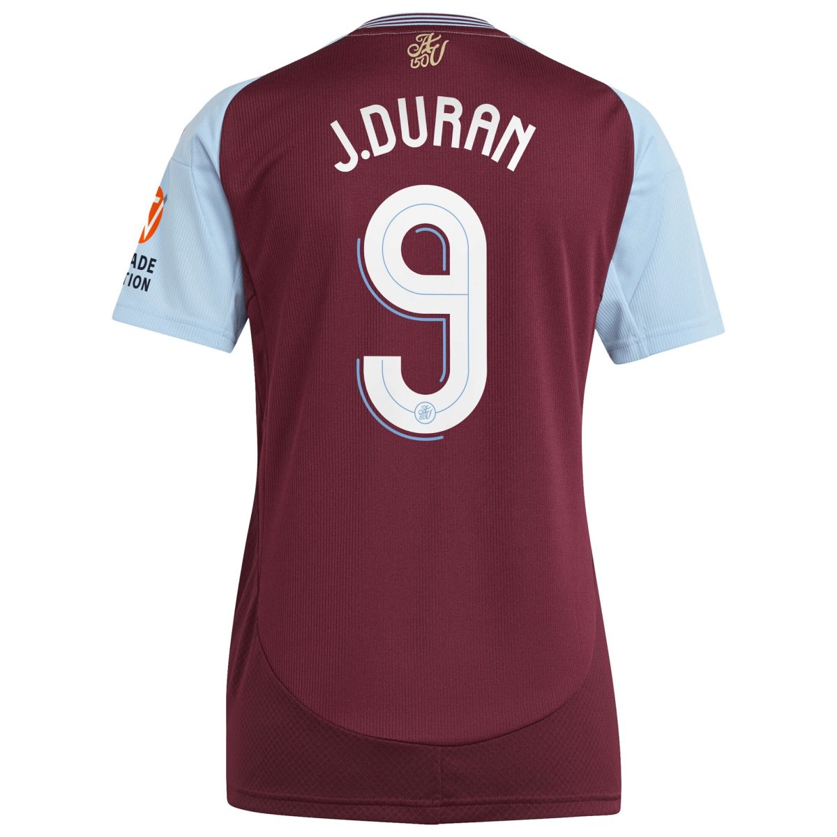 aston villa adidas home shirt 2024-25 – womens with j.duran 9 cup printing Collection | Official Aston Villa FC Gear Online