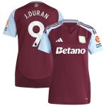 aston villa adidas home shirt 2024-25 – womens with j.duran 9 printing Collection | Official Aston Villa FC Gear Online