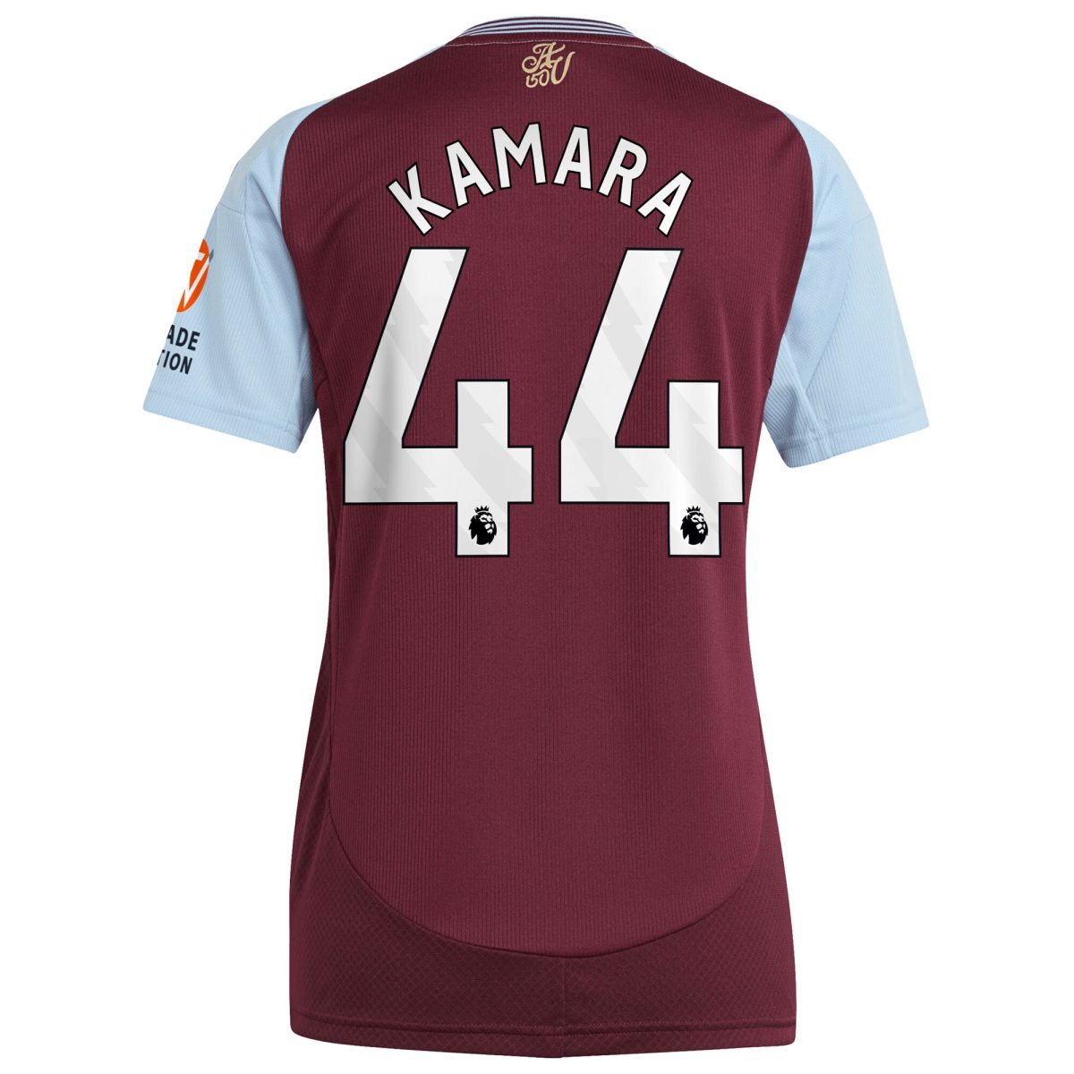 aston villa adidas home shirt 2024-25 – womens with kamara 44 printing Collection | Official Aston Villa FC Gear Online
