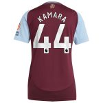 aston villa adidas home shirt 2024-25 – womens with kamara 44 printing Collection | Official Aston Villa FC Gear Online