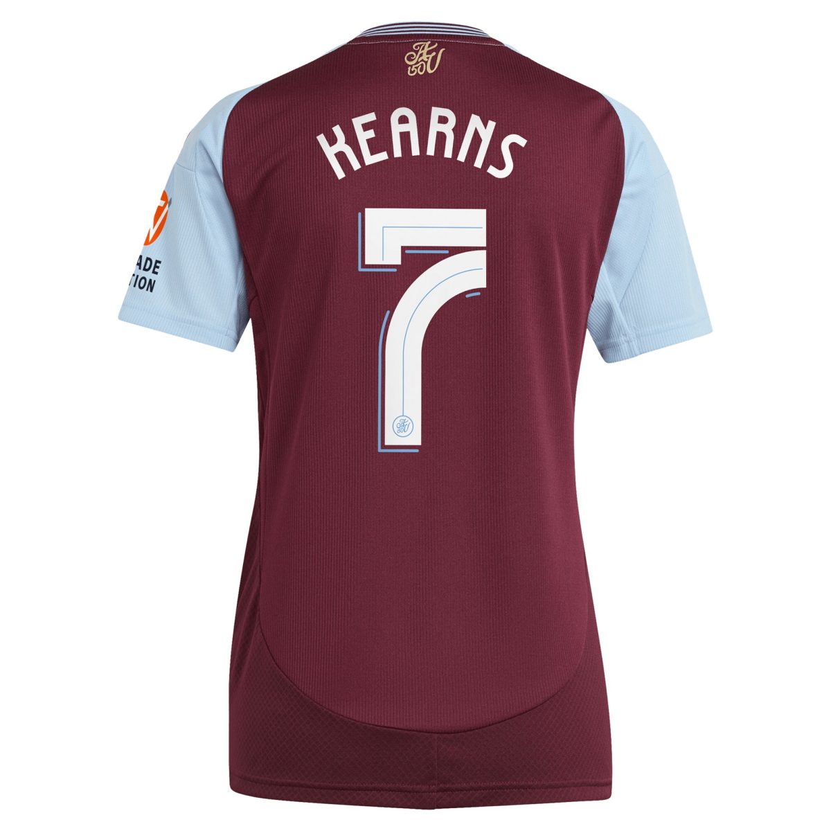 aston villa adidas home shirt 2024-25 – womens with kearns 7 cup printing Collection | Official Aston Villa FC Gear Online