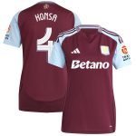aston villa adidas home shirt 2024-25 – womens with konsa 4 cup printing Collection | Official Aston Villa FC Gear Online