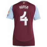 aston villa adidas home shirt 2024-25 – womens with konsa 4 cup printing Collection | Official Aston Villa FC Gear Online