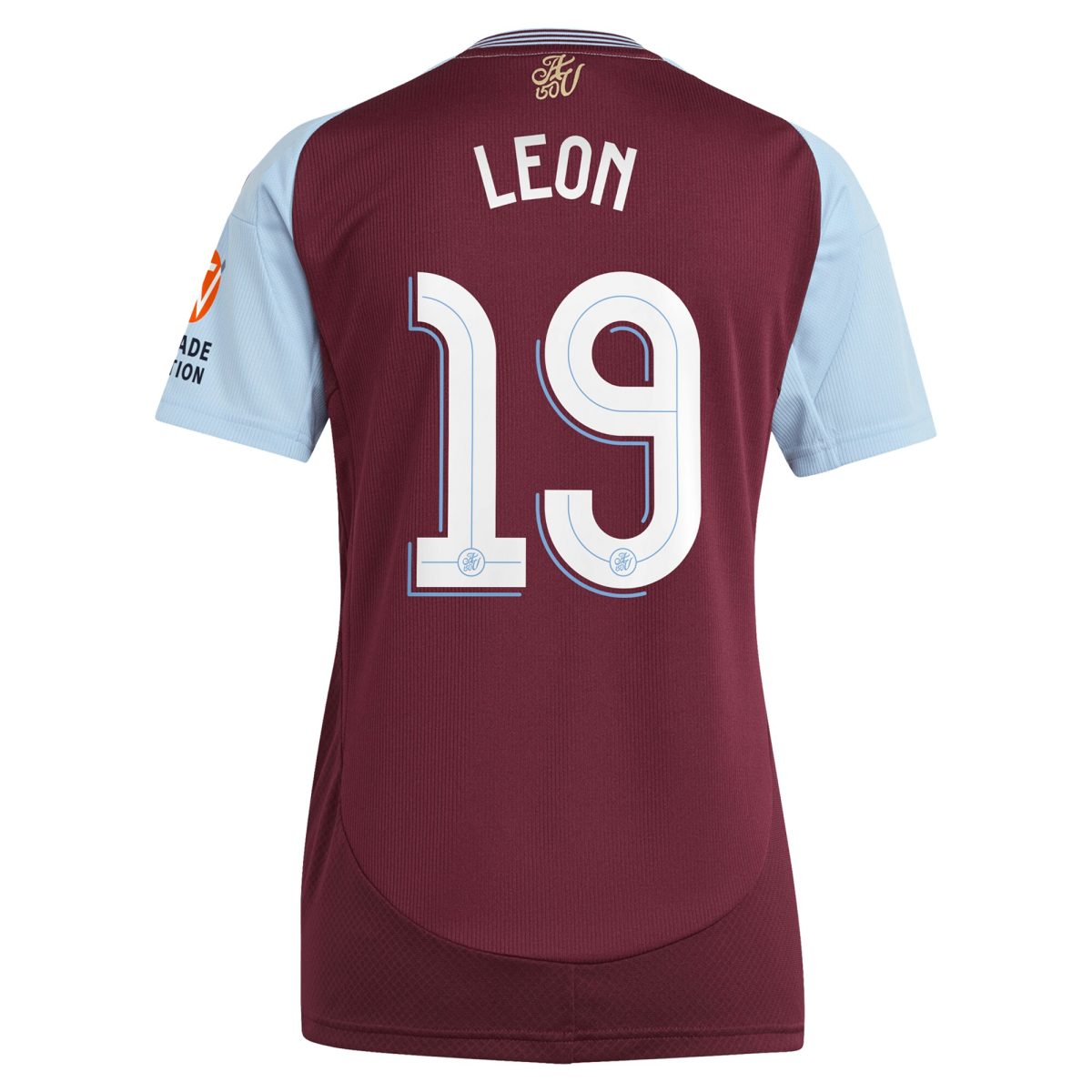 aston villa adidas home shirt 2024-25 – womens with leon 19 cup printing Collection | Official Aston Villa FC Gear Online